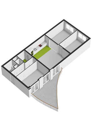 Floorplan - Ernest Groosmanplein 4, 3071 MN Rotterdam
